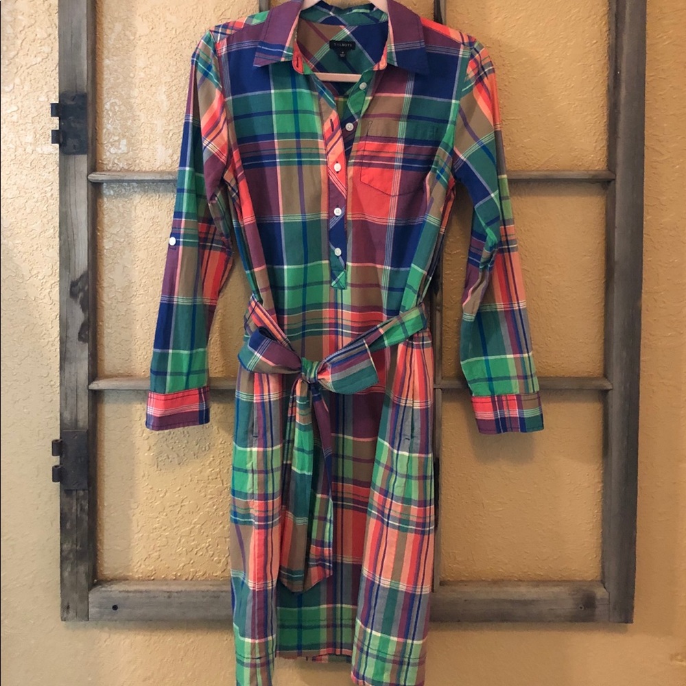 Talbots Plaid Shirt Dress